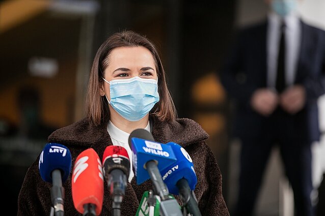 Žinios. Į Vilnių skridęs lėktuvas nutūpė Minske, Cichanouskaja sako, kad jį užgrobė Lukašenkos režimas