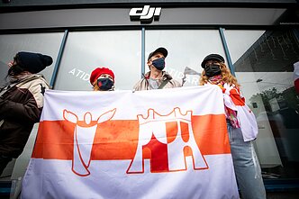 Belarusian opposition support rally in Vilnius