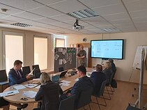 The National Emergency Situation Operations Center (ESOC) at the Ministry of Health of the Republic of Lithuania during a meeting to develop a pandemic action plan.