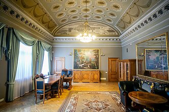 Lietuvos banko Kauno skyrius: Augustino Voldemaro buto pokylių salė Lietuvos banko Kauno skyrius: Augustino Voldemaro buto pokylių salė