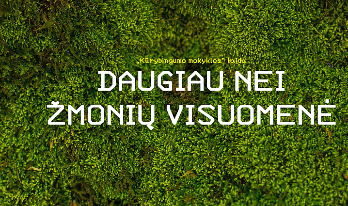 Kūrybingumo mokykla. Daugiau nei žmonių visuomenė
