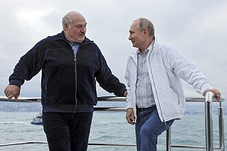 Alexander Lukashenko and Russian President Vladimir Putin.