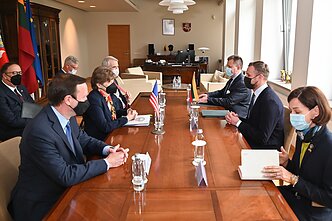 US senators at the Lithuanian Foreign Ministry