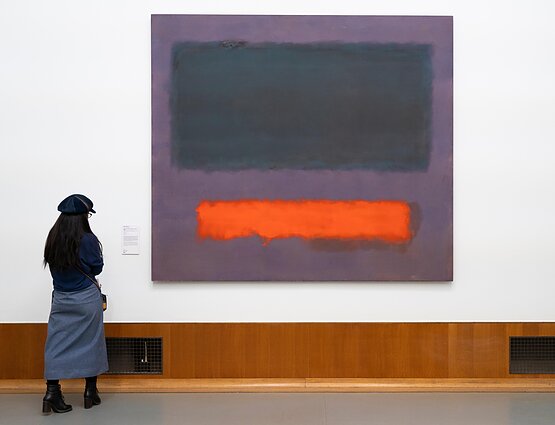 Markas Rothko, „Pilka, oranžinė ant kaštoninės, Nr. 8“