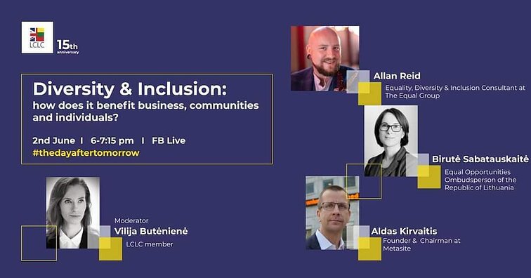 LCLC diskusija „Įvairovė ir įtrauktis: kokia to nauda verslui, bendruomenėms ir kiekvienam asmeniškai?
