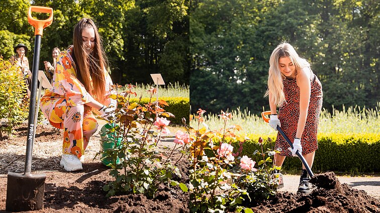 Evgenya Redko ir Jessica Shy naujo festivalio „Vilnius Ore“ vietoje pasodino rožes Evgenya Redko ir Jessica Shy naujo festivalio „Vilnius Ore“ vietoje pasodino rožes