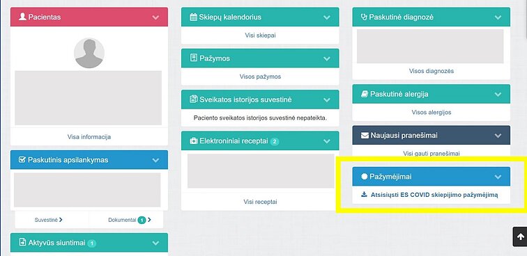 Žaliasis pasas e.sveikatoje