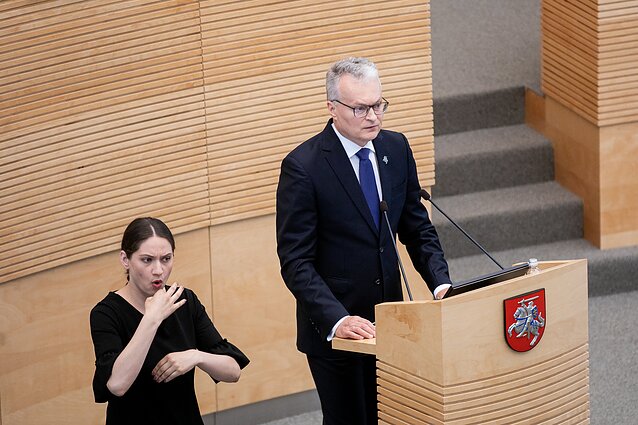 Padėka žmonėms ir priekaištai politikams: Prezidentas metinėje kalboje kritikavo valdančiuosius neišnaudojus laiko reformoms