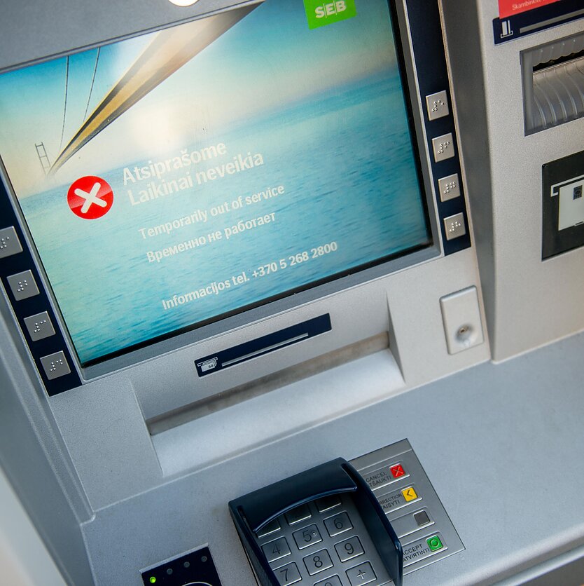 E. Blažio / LRT nuotr., Pinigų bankomatas