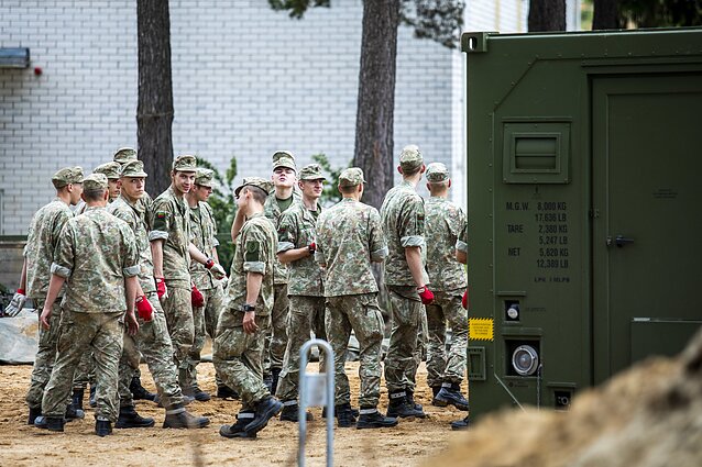 Pabradėje statomas palapinių miestelis migrantams