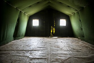 Pabradėje statomas palapinių miestelis migrantams