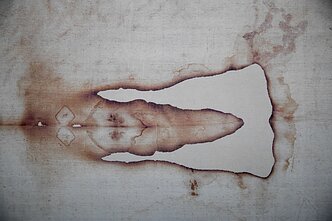 A reproduction of the Holy Shroud held by Vilnius Cathedral