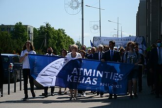 Lithuanian PM Ingrida Šimonytė takes part in the inaugural of the Memory Road 1941–2021 project.