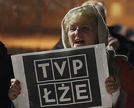 Protest przeciwko TVP