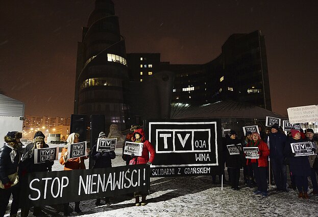 Protest przeciwko TVP