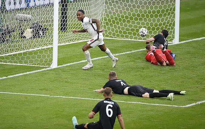 Sportas. Orai. Anglija „Euro 2020“ aštuntfinalyje išsiuntė Vokietiją namo