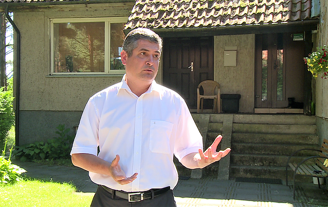 Darius Jasaitis prie savo būsto