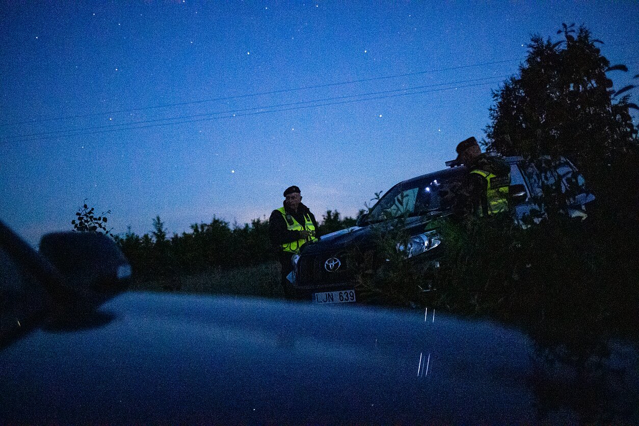 VSAT pareigūnai dirba pasienyje su Baltarusija