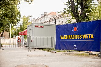 Vakcinacijos centras Lukiškių aikštėje