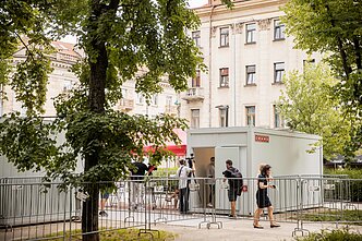Vakcinacijos centras Lukiškių aikštėje