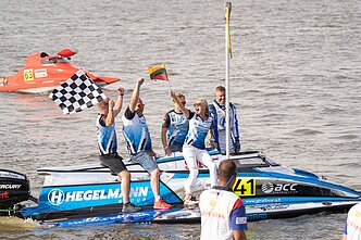 Edgaras Riabko Kupiškio mariose tapo vandens formulių F2 pasaulio čempionato lyderiu
