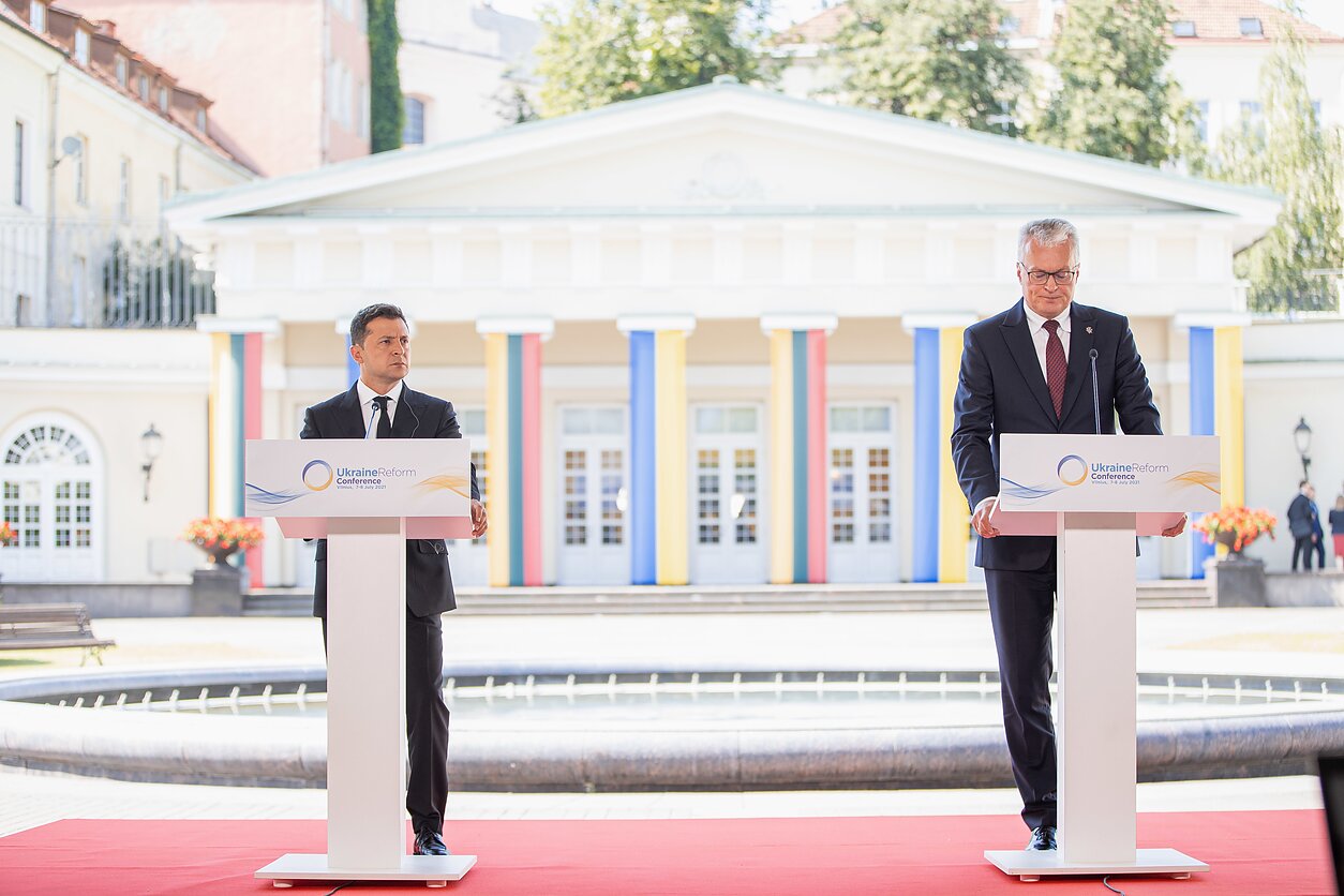 Gitanas Nausėda ir Volodymyras Zelenskis