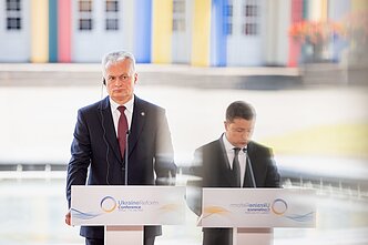 Gitanas Nausėda ir Volodymyras Zelenskis