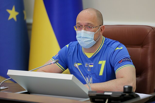 Ukrainos premjeras Denysas Šmyhalis Ukrainos premjeras Denysas Šmyhalis