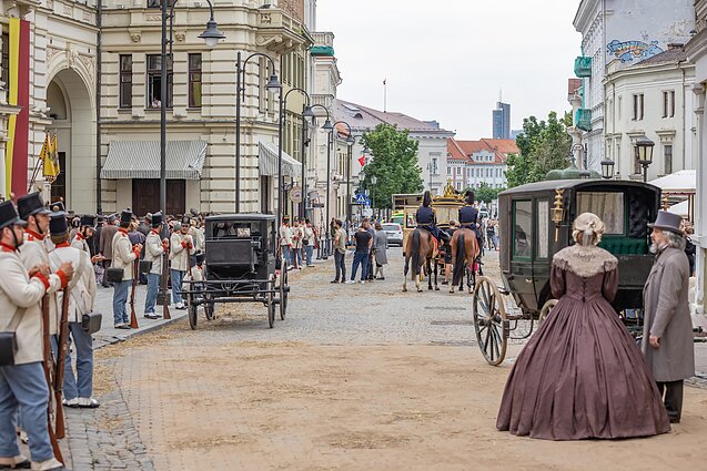 Filming of Sisi, a costume TV drama about Empress Elisabeth of Austria