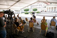 Spaudos konferencija po VGT posdėdžio Spaudos konferencija po VGT posdėdžio