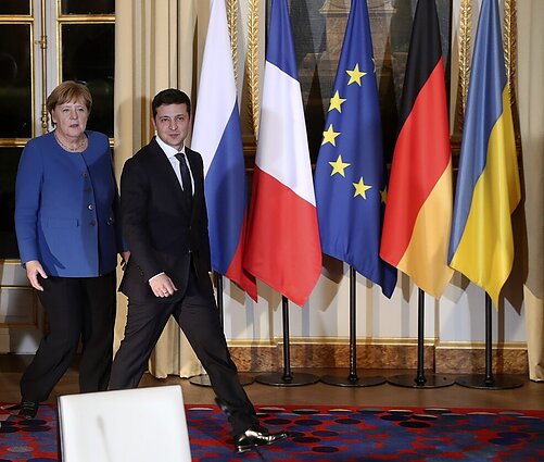 Kojala apie Merkel ir Zelenskio susitikimą: nors didelės tarpusavio simpatijos nėra, susitarimai – būtini