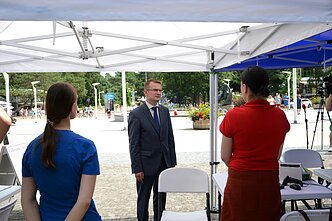 Sveikatos apsaugos ministras A. Dulkys lankosi Palangoje
