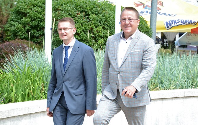 Sveikatos apsaugos ministras A. Dulkys lankosi Palangoje