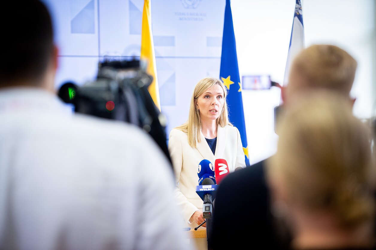 Interior Minister Agnė Bilotaitė Interior Minister Agnė Bilotaitė