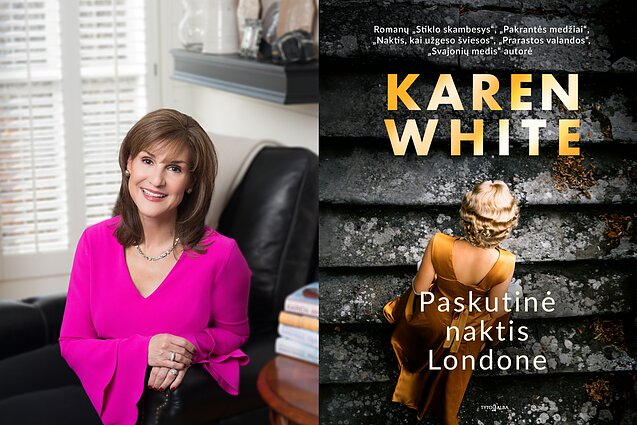 Karen White ir knygos viršelis Karen White ir knygos viršelis
