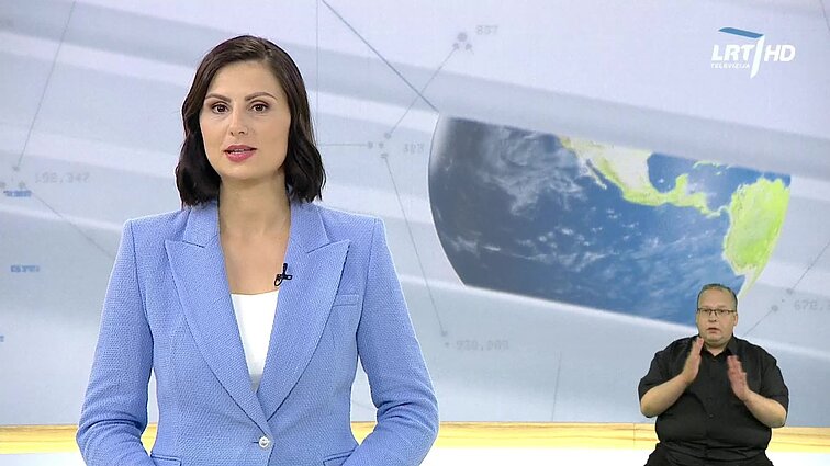 Žinios. Sportas. Orai (su vertimu į gestų k.)