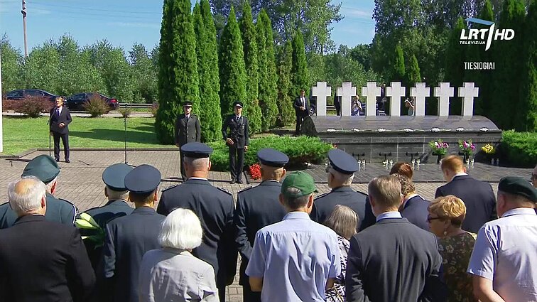 Iškilminga ceremonija Medininkų posto memoriale, skirta Medininkų žudynių 30-osioms metinėms