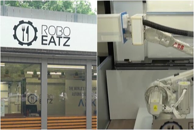 Latvijos kavinėje darbuojasi robotas virėjas: ne tik ruošia maistą, bet ir priima užsakymus
