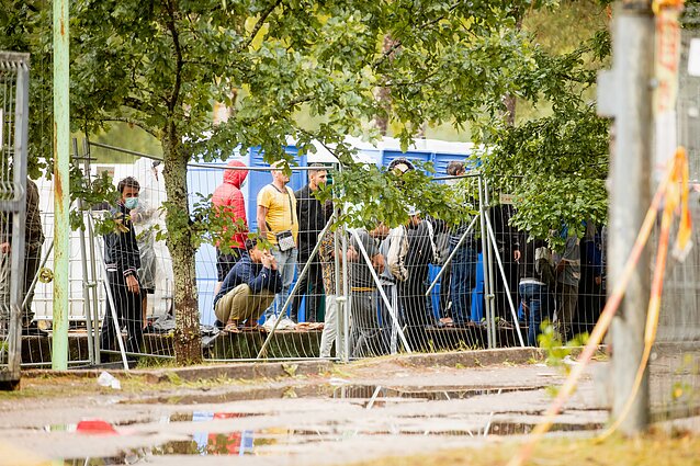 Rūdninkų poligone įkurdinti migrantai