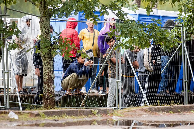 Rūdninkų poligone įkurdinti migrantai 