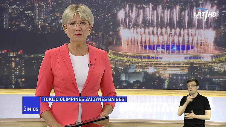 Žinios. Sportas. Orai (su vertimu į gestų k.)