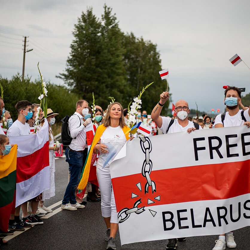 E. Blažio / LRT nuotr., Laisvės kelias nuo Vilniaus iki Baltarusijos sienos