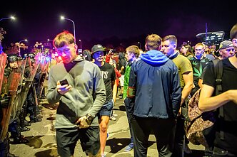 Riaušėse prie Seimo – Arnoldas Misiūnas