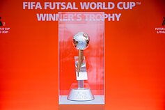 Pasaulio salės futbolo čempionato pristatymas Rotušės aikštėje