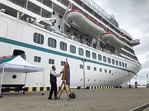 Cruise ship in Klaipėda