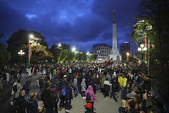 Demonstracija prieš COVID-19 suvaržymus Latvijoje, Rygoje
