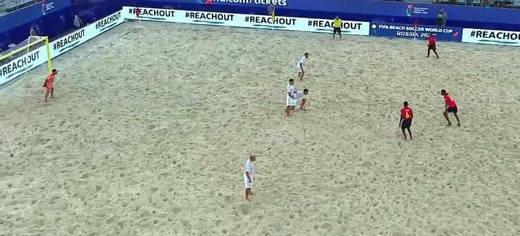 FIFA pasaulio paplūdimio futbolo čempionatas. B grupė. Mozambikas-Ispanija