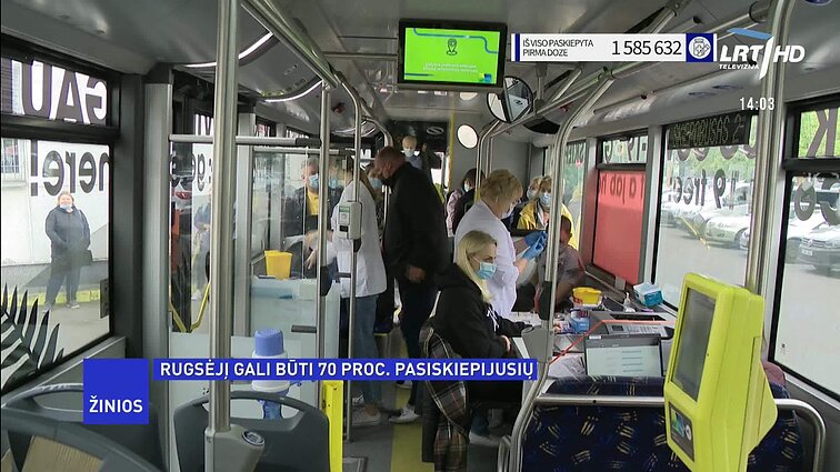 Žinios. Dulkys: išlaikius esamus skiepijimo tempus, 70 proc. gyventojų vakcinuoti pavyktų iki rugsėjo