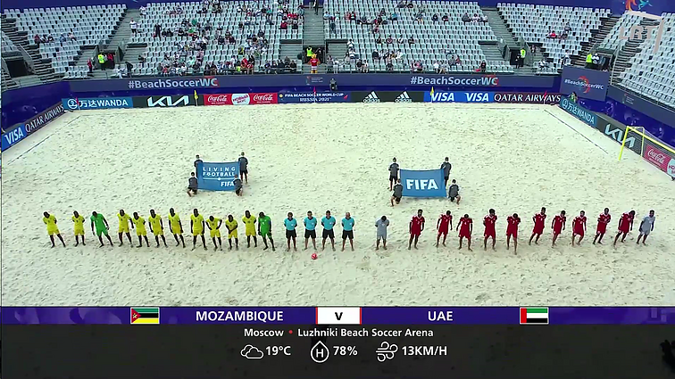 FIFA pasaulio paplūdimio futbolo čempionatas. B grupė. Mozambikas-JAE