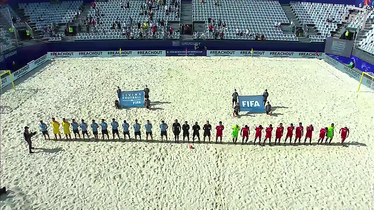 FIFA pasaulio paplūdimio futbolo čempionatas. D grupė. Urugvajus-Omanas